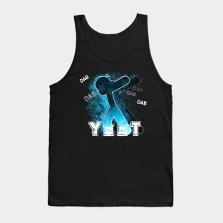 Yeet Dab - Dabbing Trendy Dance Emote Meme - Autumn Fall Kids Teens  - Stickman - Light Blue Tank Top